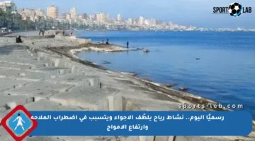 رسميًا اليوم.. نشاط رياح يلطّف الأجواء ويتسبب في اضطراب الملاحة وارتفاع الأمواج
